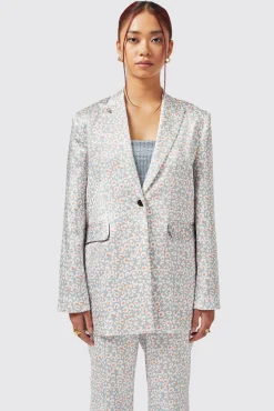 Woman|Twisted Tailor Amarantha Slim Fit Blue Suit