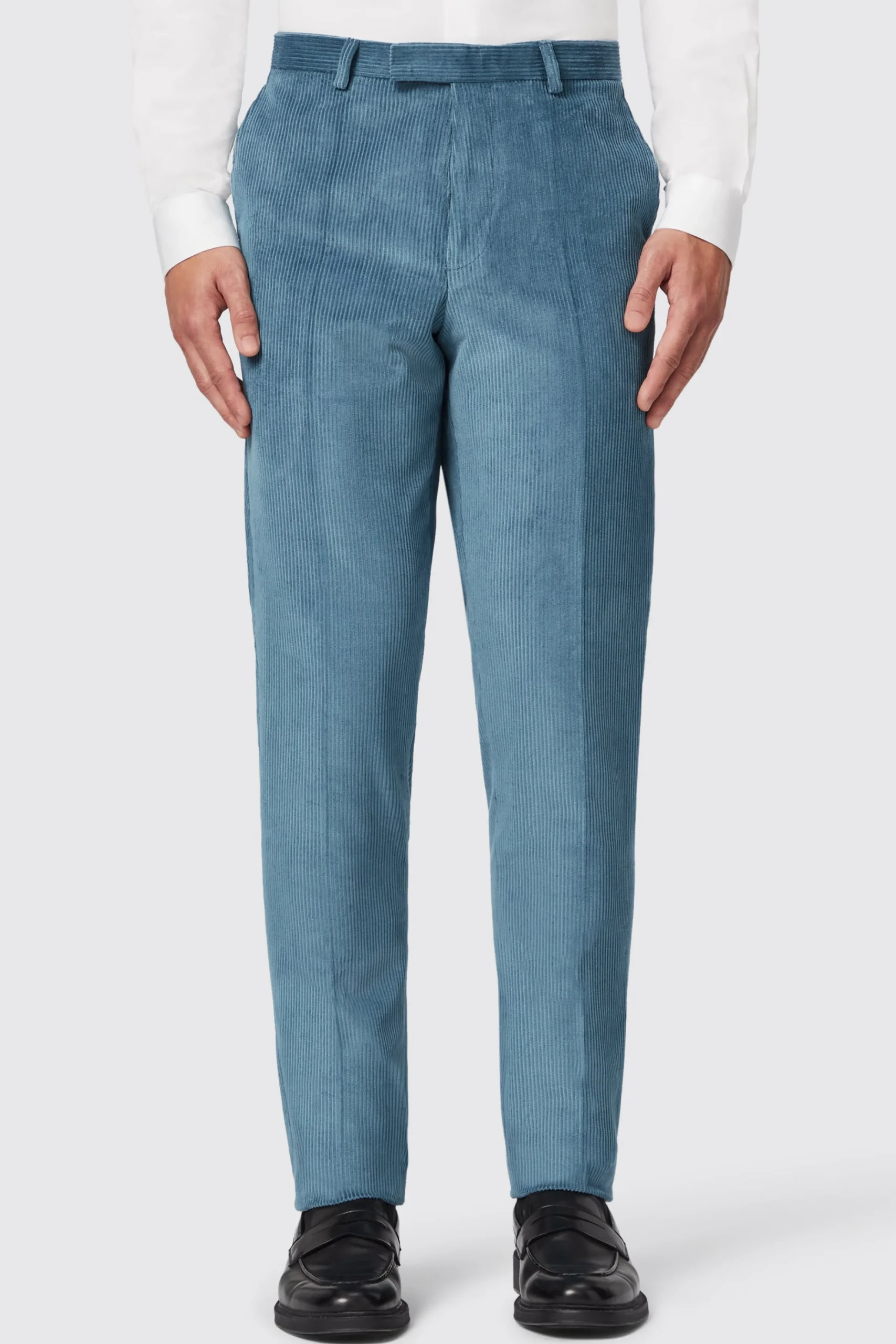 Style·Plain Suits|Style·Double Breasted Suits|Twisted Tailor Aston Slim Fit Blue Corduroy Double Breasted Suit