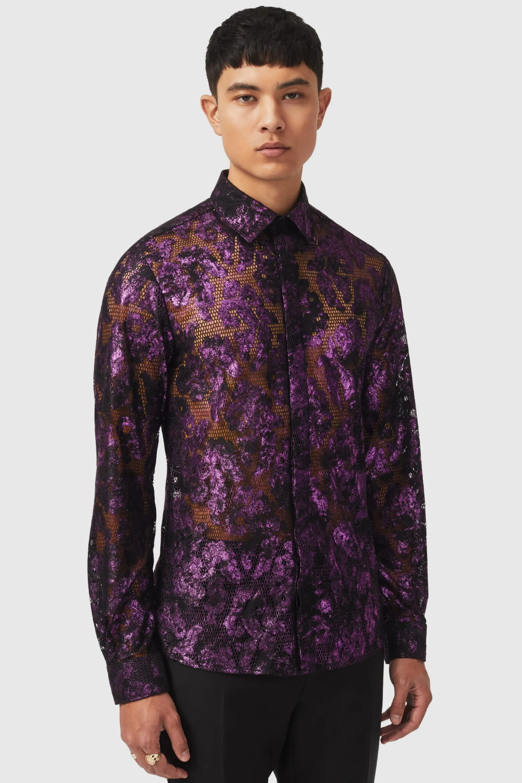 Style·Floral Shirts|Occasion·Casual Shirts|Twisted Tailor Baldwin Slim Fit Floral Pink Shirt
