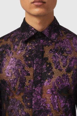 Style·Floral Shirts|Occasion·Casual Shirts|Twisted Tailor Baldwin Slim Fit Floral Pink Shirt