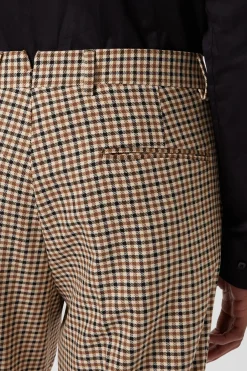 Trousers·Party Trousers|Trousers·Work Trousers|Twisted Tailor Blythe Slim Fit Beige Check Trousers