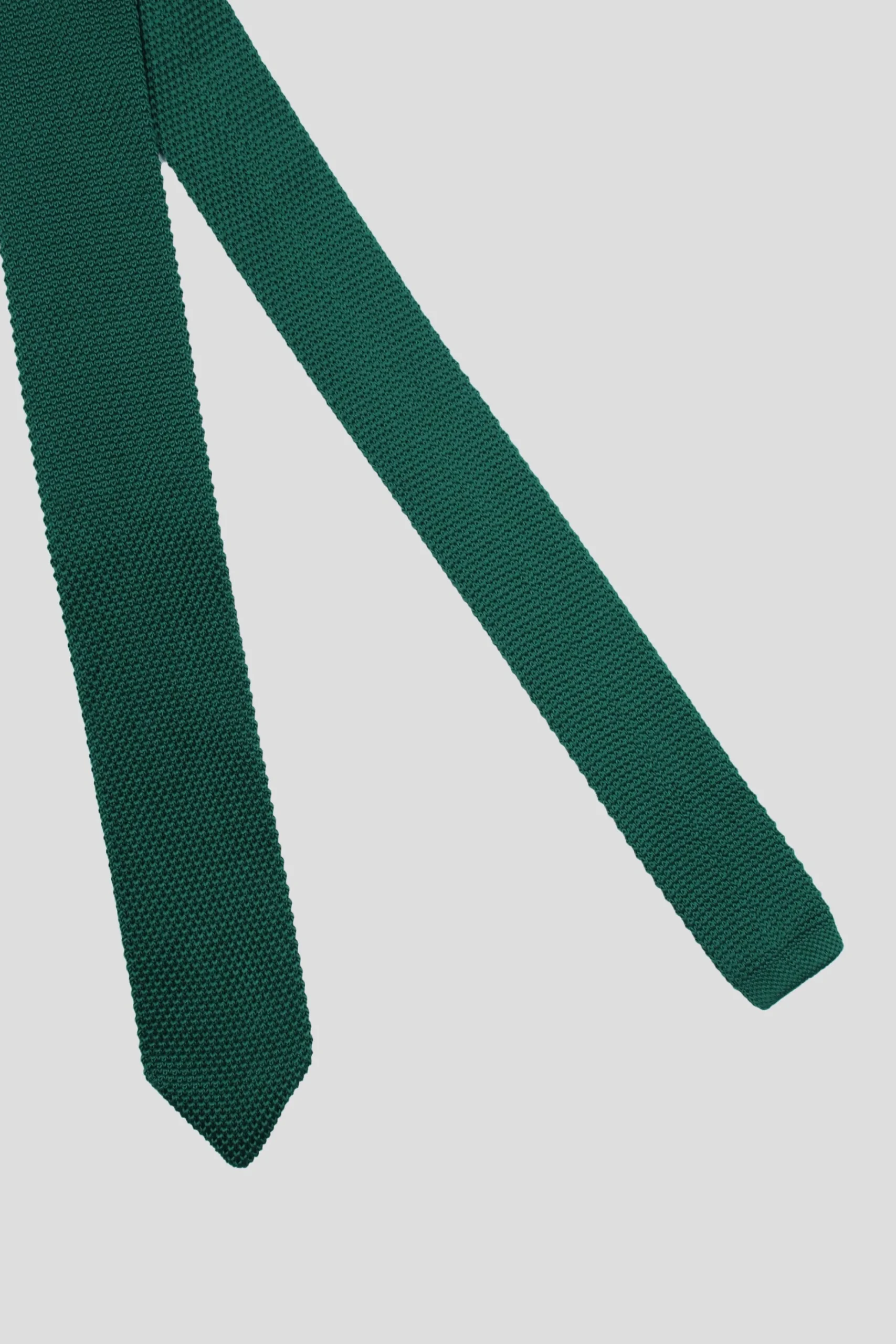 Suit Accessories·Ties|Twisted Tailor Bowie Bottle Green Knitted Tie