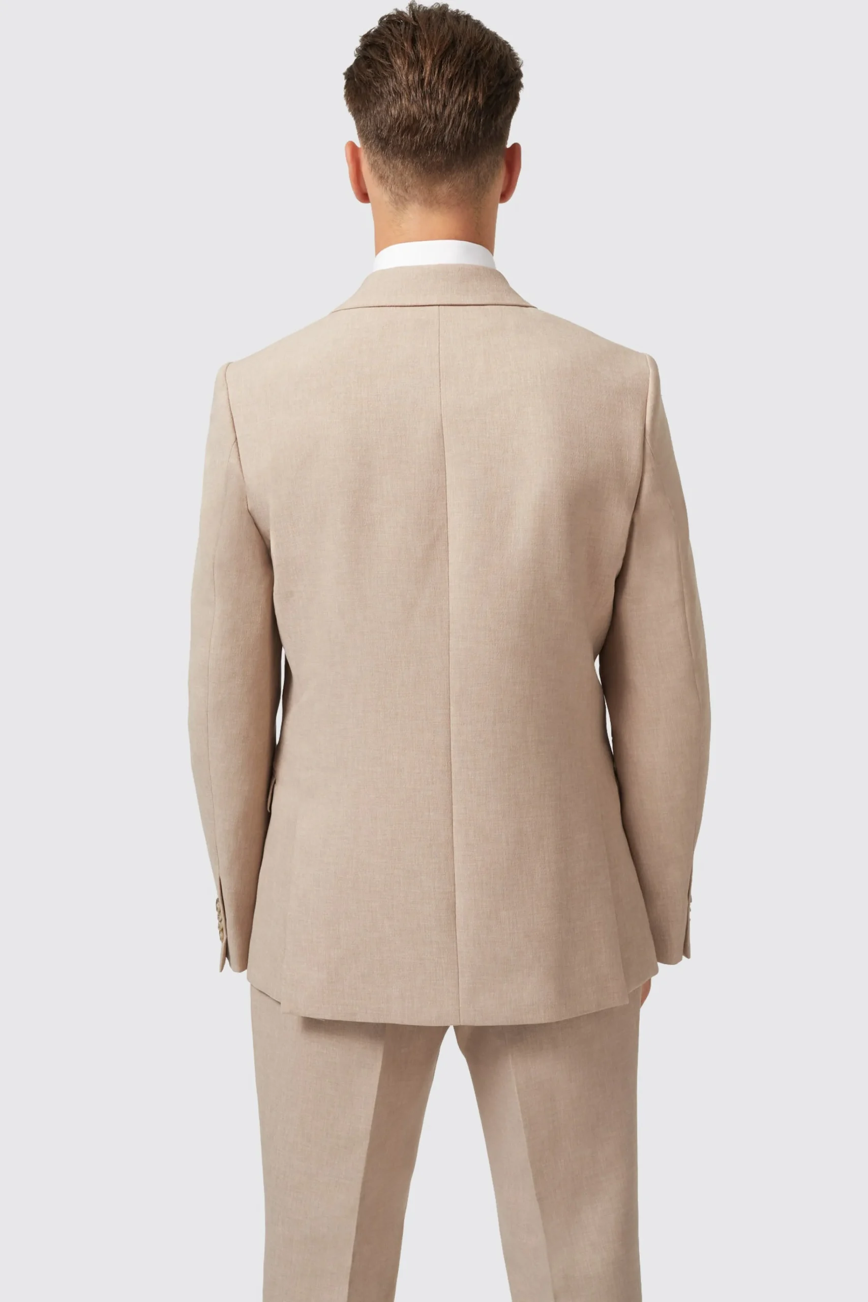 Style·Double Breasted Suits|Occasion·Back To It|Twisted Tailor Bresnan Slim Fit Neutral Double Breasted Suit