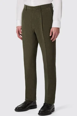 Trousers·Casual Trousers|Trousers·Party Trousers|Twisted Tailor Brisbane Slim Fit Green Corduroy Trousers