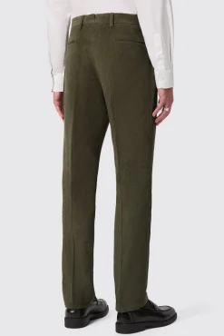 Trousers·Casual Trousers|Trousers·Party Trousers|Twisted Tailor Brisbane Slim Fit Green Corduroy Trousers