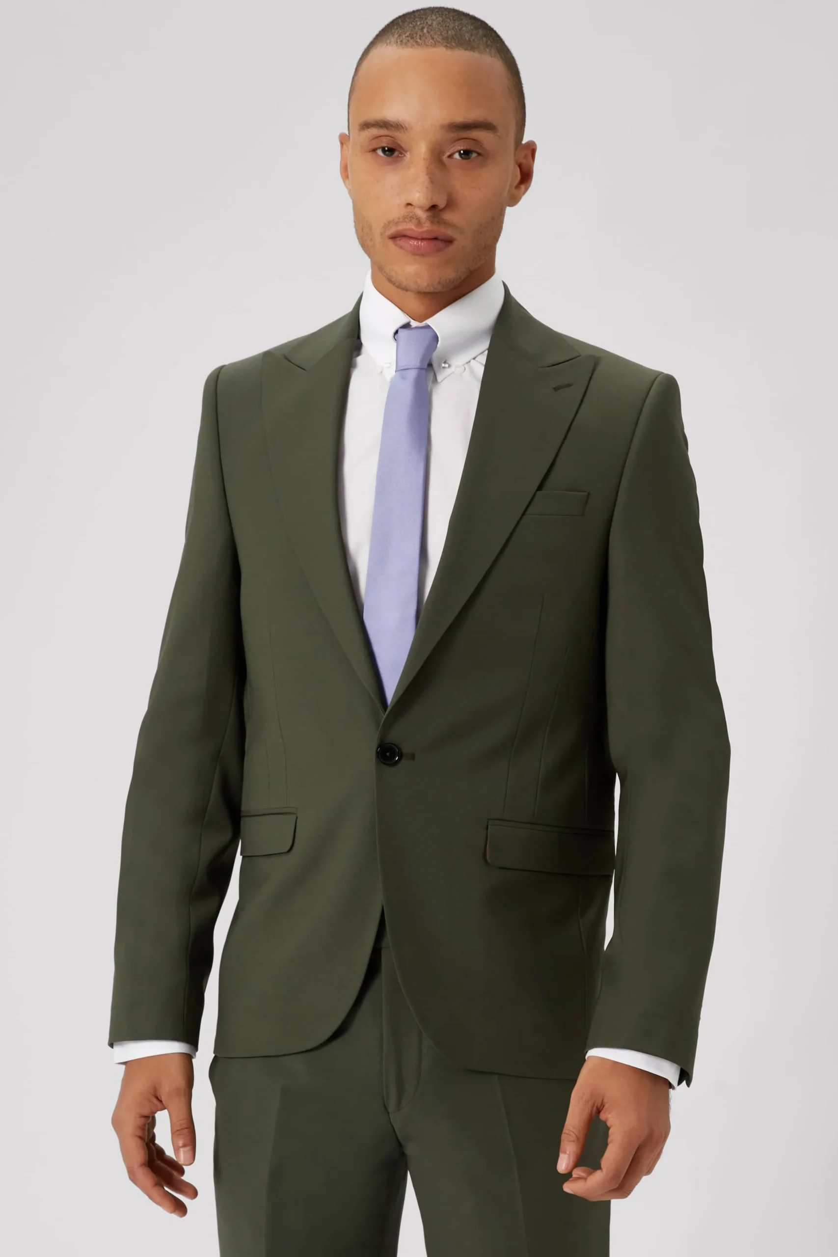 Style·Plain Suits|Style·2 Piece Suits|Twisted Tailor Buscot Slim Fit Green Wool Suit