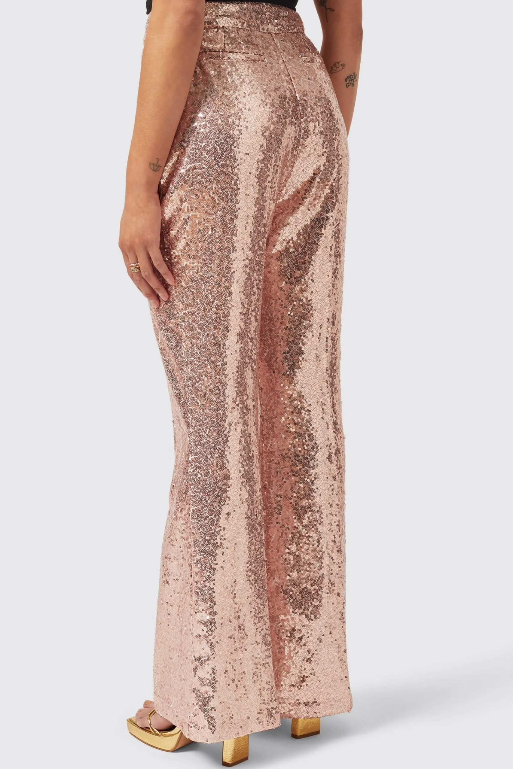 Woman|Twisted Tailor Caladium Slim Fit Pink Sequin Suit