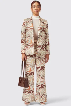 Woman|Twisted Tailor Calthia Slim Fit Neutral Suit