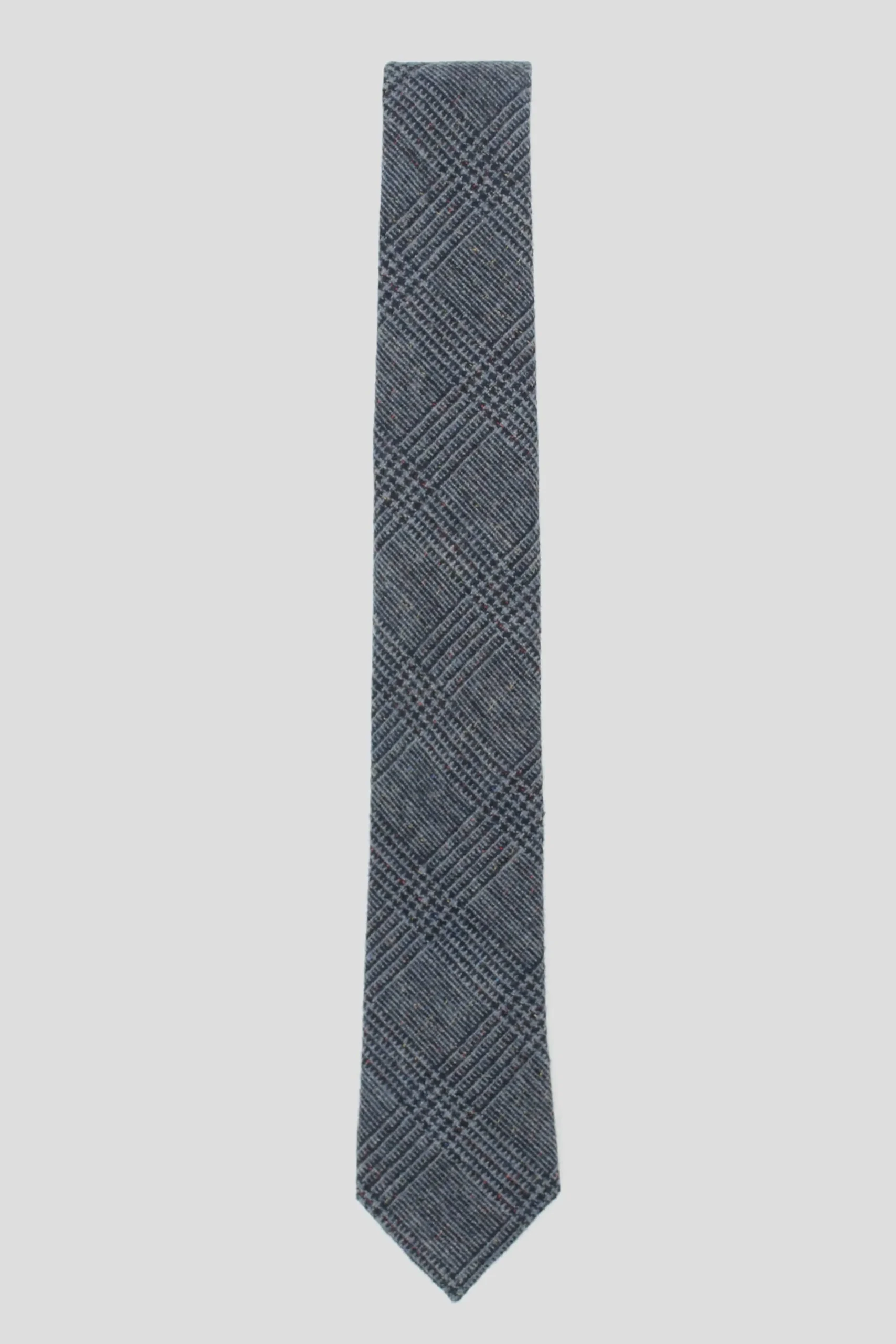 Suit Accessories·Ties|Twisted Tailor Darius Blue Prince Of Wales Check Tie