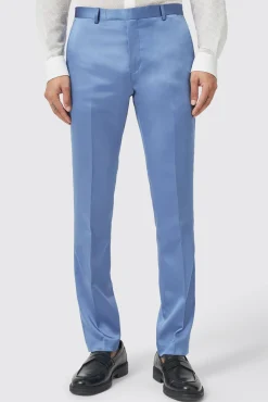 Style·Plain Suits|Style·2 Piece Suits|Twisted Tailor Draco Skinny Fit Blue Sateen Suit