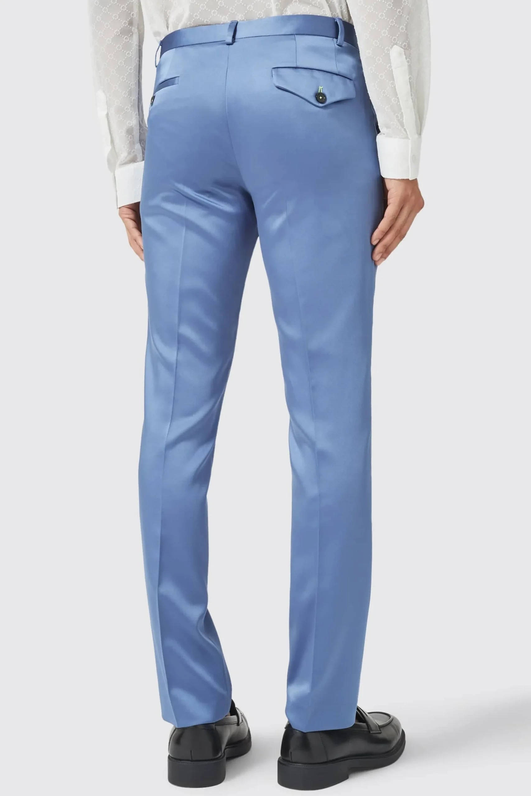 Style·Plain Suits|Style·2 Piece Suits|Twisted Tailor Draco Skinny Fit Blue Sateen Suit