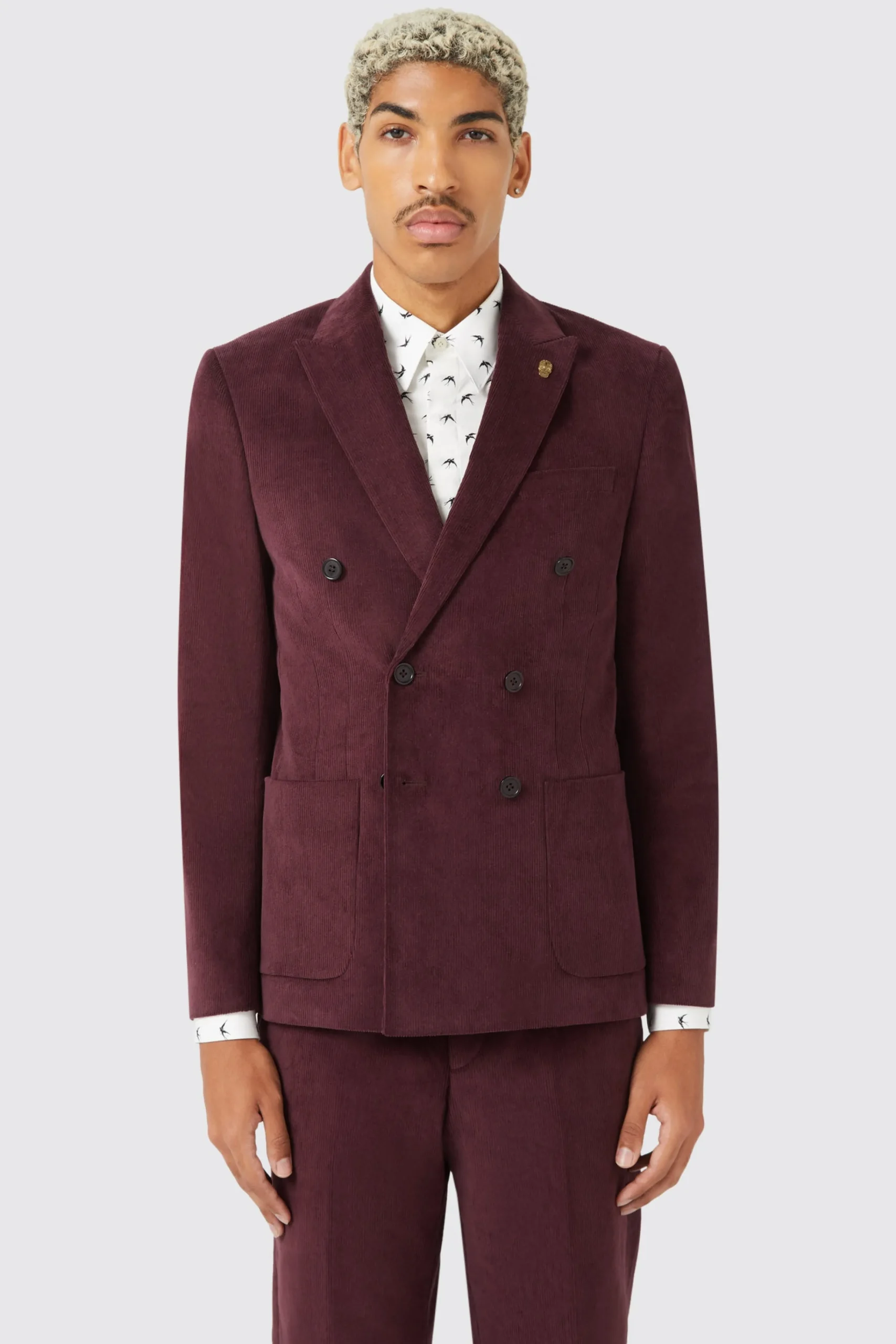 Style·Cord Suits|Twisted Tailor Dunmore Wine Cord Suit TT X AM