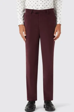 Trousers·Casual Trousers|Trousers·Work Trousers|Twisted Tailor Dunmore Wine Cord Trouser TT X AM