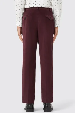 Trousers·Casual Trousers|Trousers·Work Trousers|Twisted Tailor Dunmore Wine Cord Trouser TT X AM