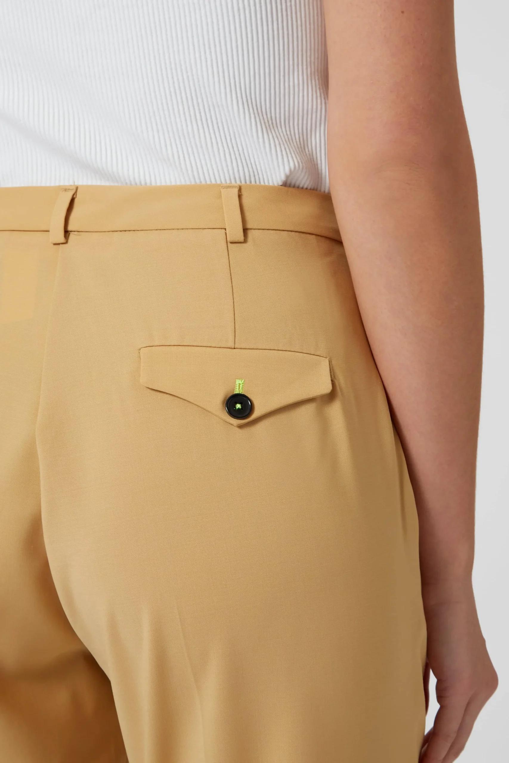 Woman|Twisted Tailor Eliza Skinny Fit Yellow Trousers