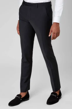Style·Plain Suits|Style·3 Piece Suits|Twisted Tailor Ellroy Skinny Fit Black Wool Suit