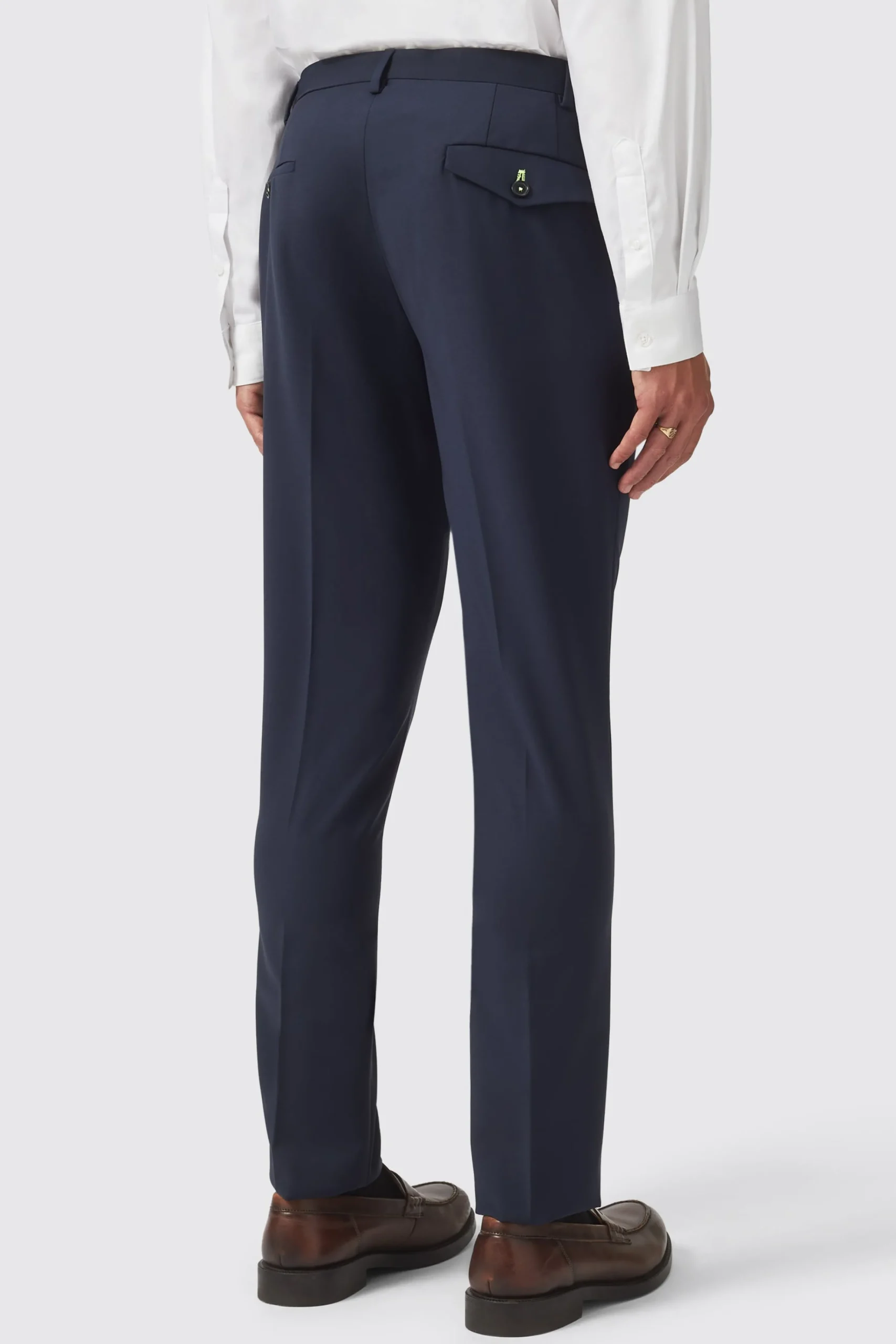 Trousers·Casual Trousers|Trousers·Work Trousers|Twisted Tailor Ellroy Skinny Fit New Navy Trousers