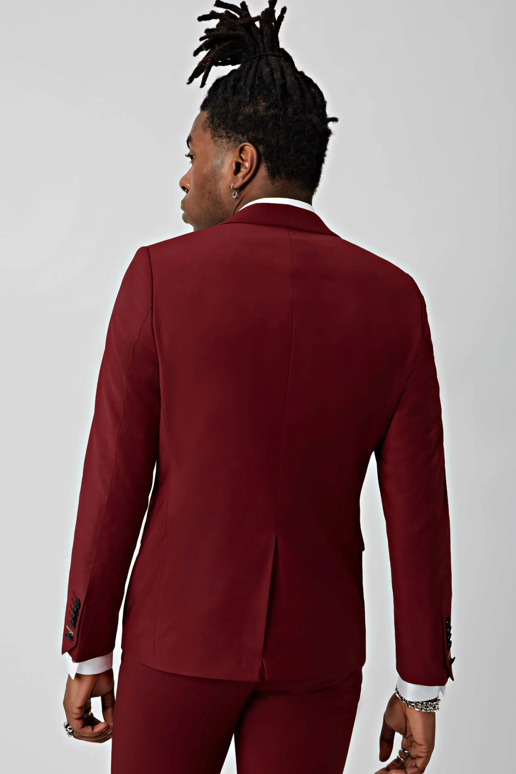 Style·Plain Suits|Style·3 Piece Suits|Twisted Tailor Ellroy Skinny Fit Red Wool Suit