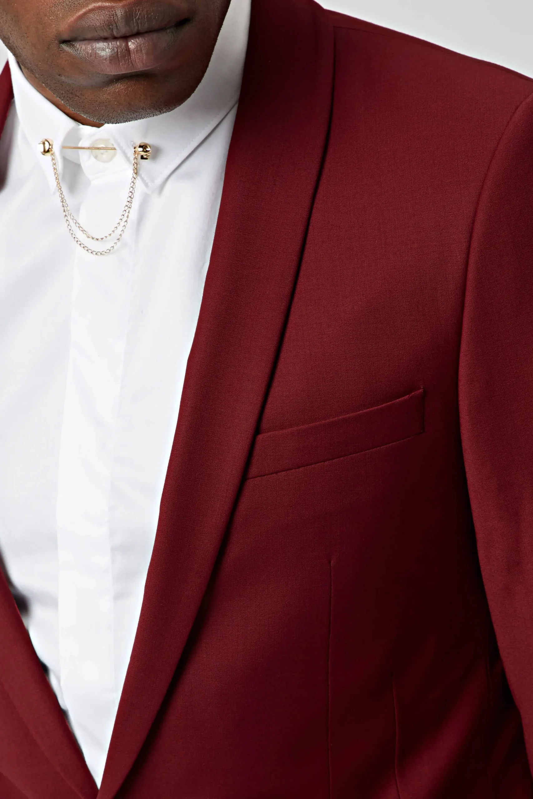 Style·Plain Suits|Style·3 Piece Suits|Twisted Tailor Ellroy Skinny Fit Red Wool Suit