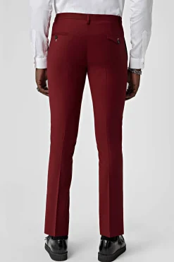 Style·Plain Suits|Style·3 Piece Suits|Twisted Tailor Ellroy Skinny Fit Red Wool Suit