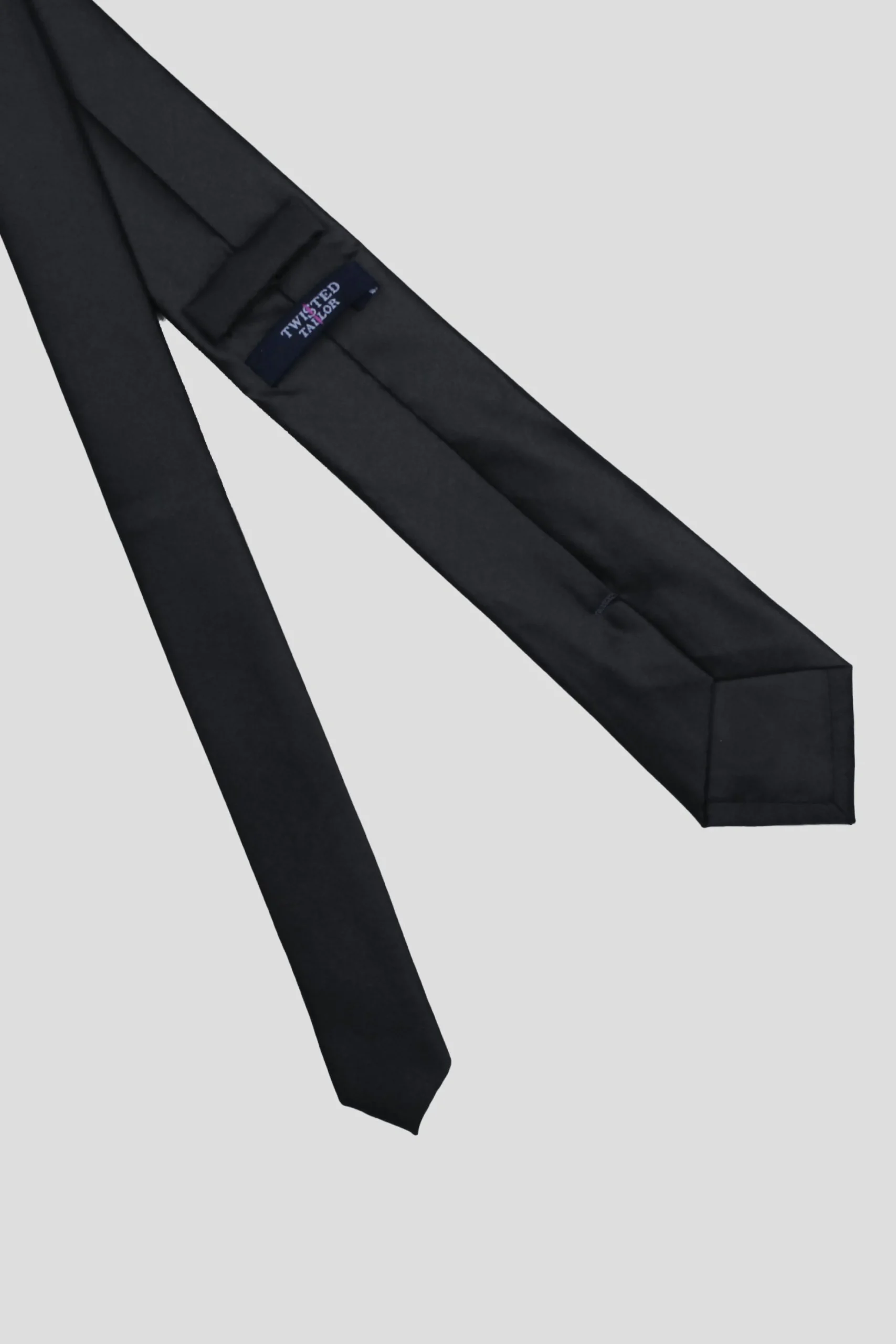 Suit Accessories·Ties|Twisted Tailor Ellroy Tie Black