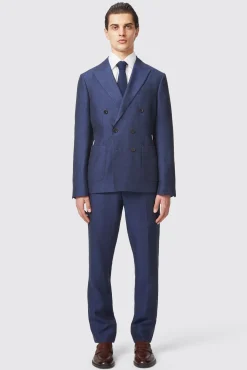 Occasion·Wedding Suits|Twisted Tailor Fairmont Slim Fit White Double Breasted Linen Suit
