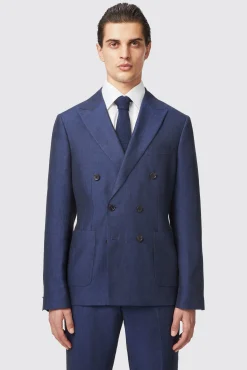 Occasion·Wedding Suits|Twisted Tailor Fairmont Slim Fit White Double Breasted Linen Suit