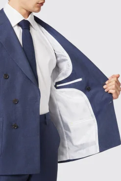 Occasion·Wedding Suits|Twisted Tailor Fairmont Slim Fit White Double Breasted Linen Suit