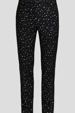 Trousers·Party Trousers|Twisted Tailor Farrow Skinny Fit Black Polka Dot Tuxedo Trousers