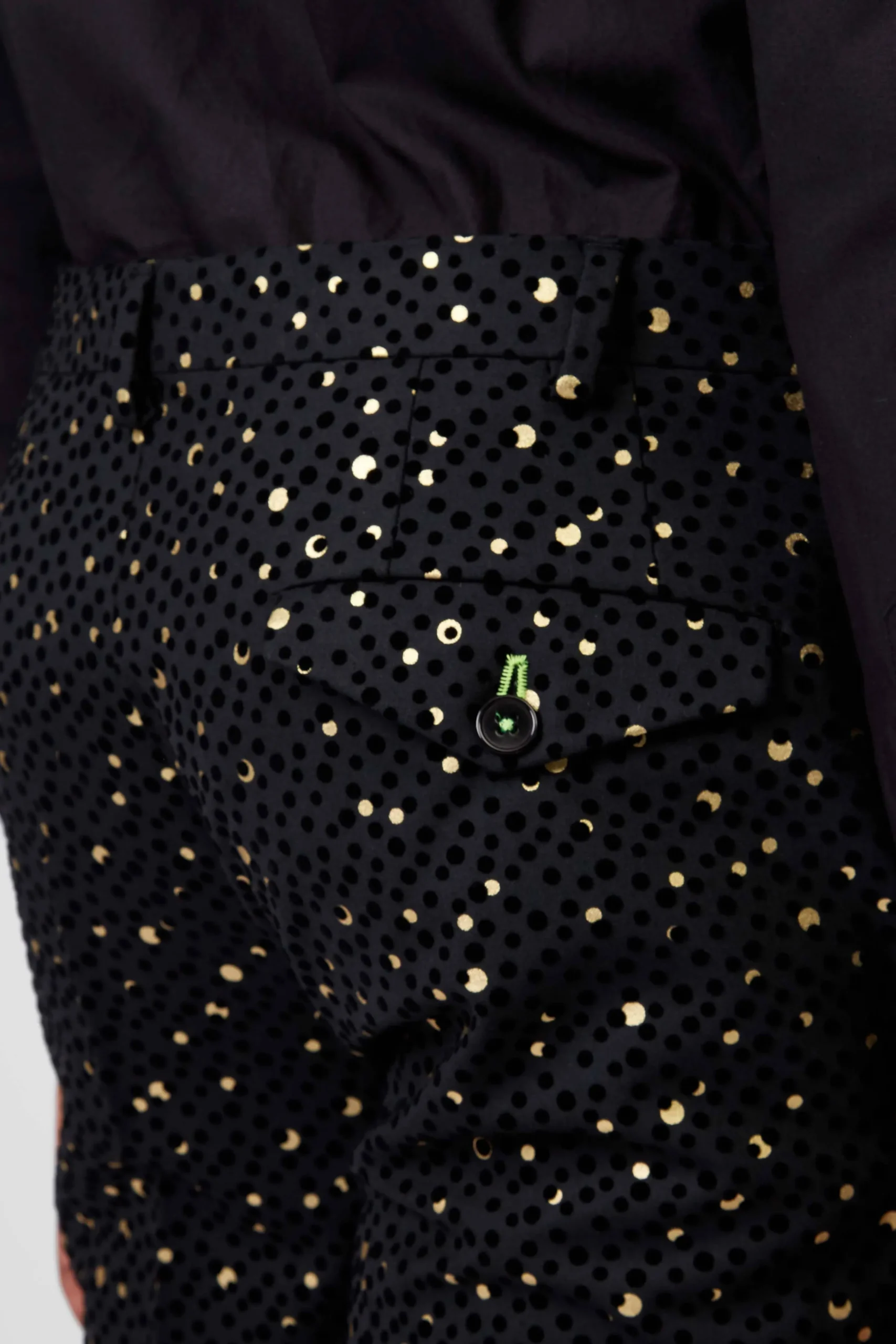 Trousers·Party Trousers|Twisted Tailor Farrow Skinny Fit Black Polka Dot Tuxedo Trousers