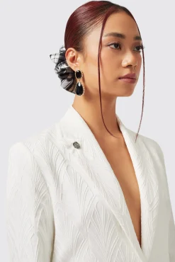 Woman|Twisted Tailor Fiore Slim Fit White Suit