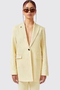 Woman|Twisted Tailor Fiore Slim Fit Yellow Suit