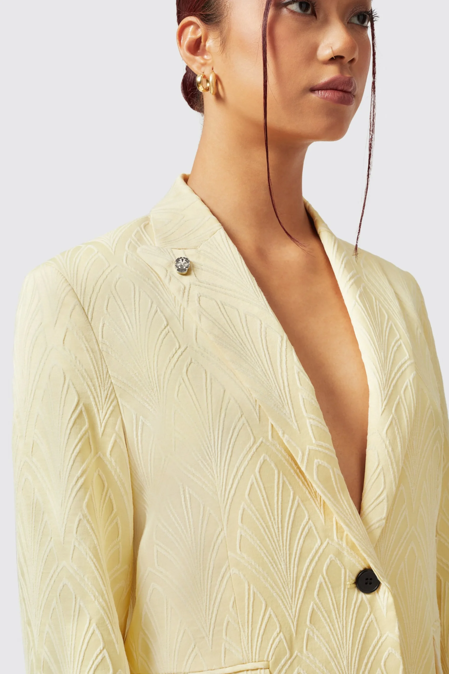 Woman|Twisted Tailor Fiore Slim Fit Yellow Suit