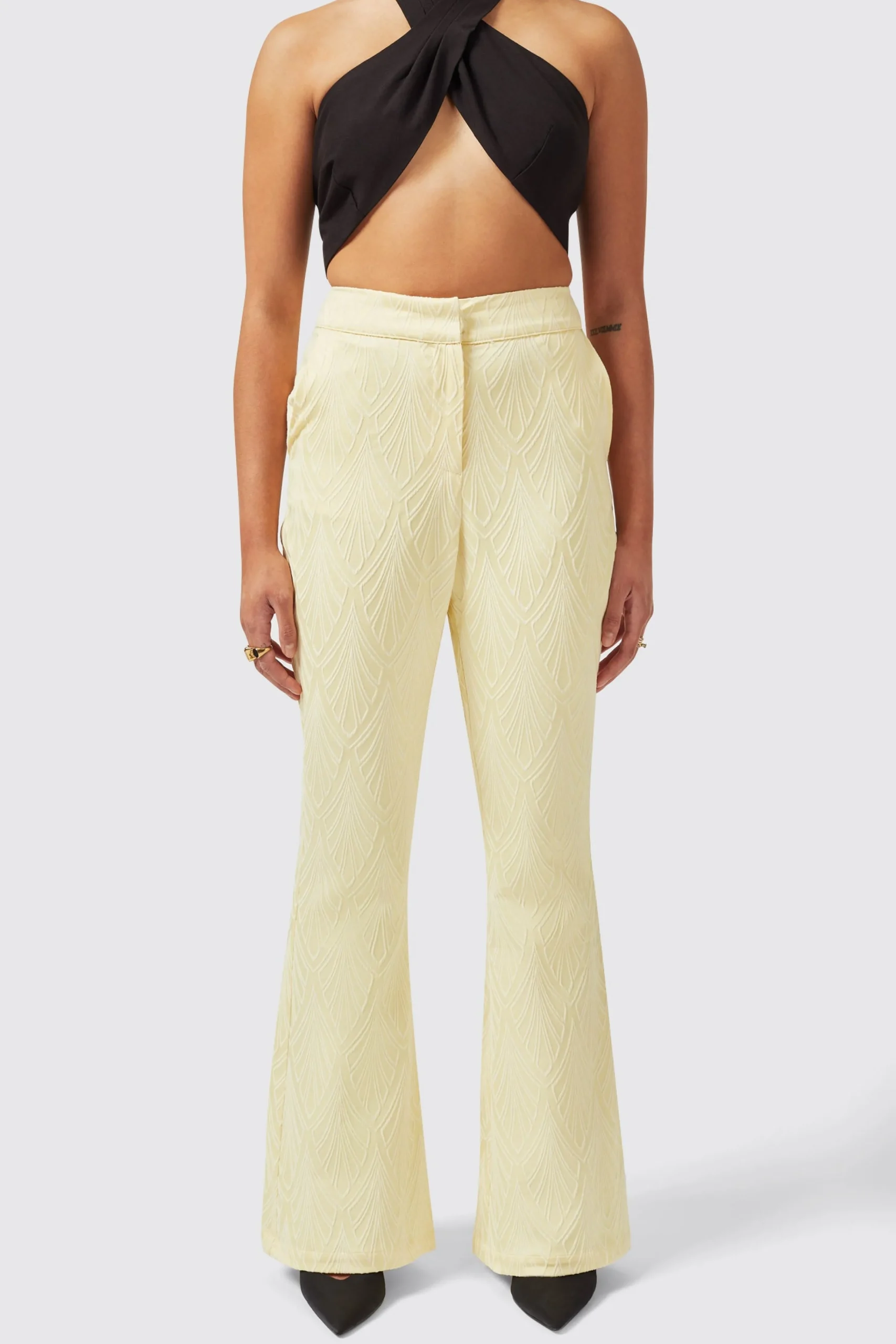 Woman|Twisted Tailor Fiore Slim Fit Yellow Suit