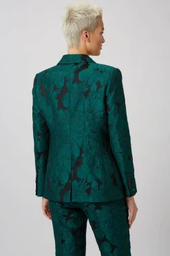 Woman|Style·Icons|Twisted Tailor Gillian Skinny Fit Green Floral Suit