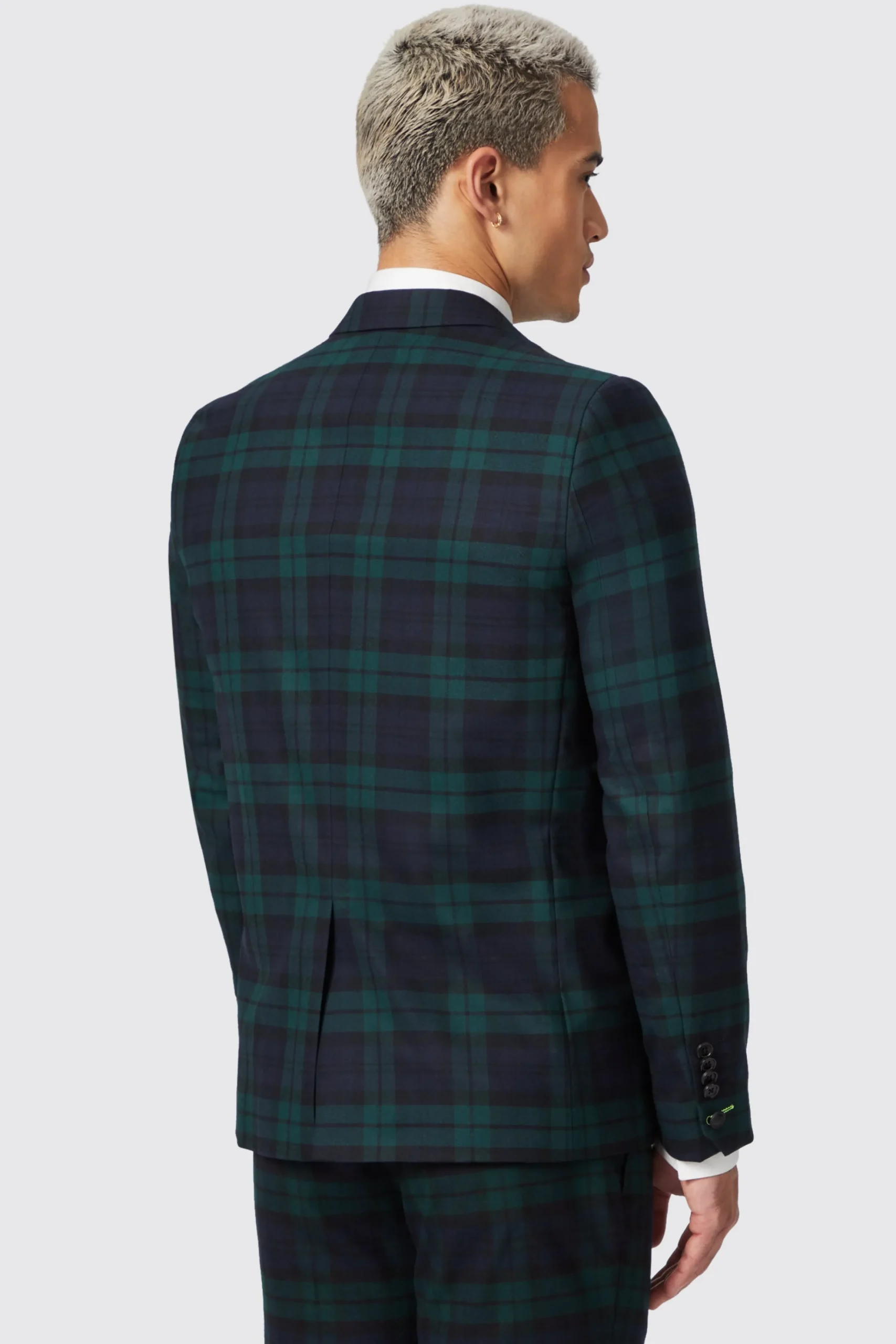 Style·Tartan Suits|Style·3 Piece Suits|Twisted Tailor Ginger Skinny Fit Green Tartan Suit