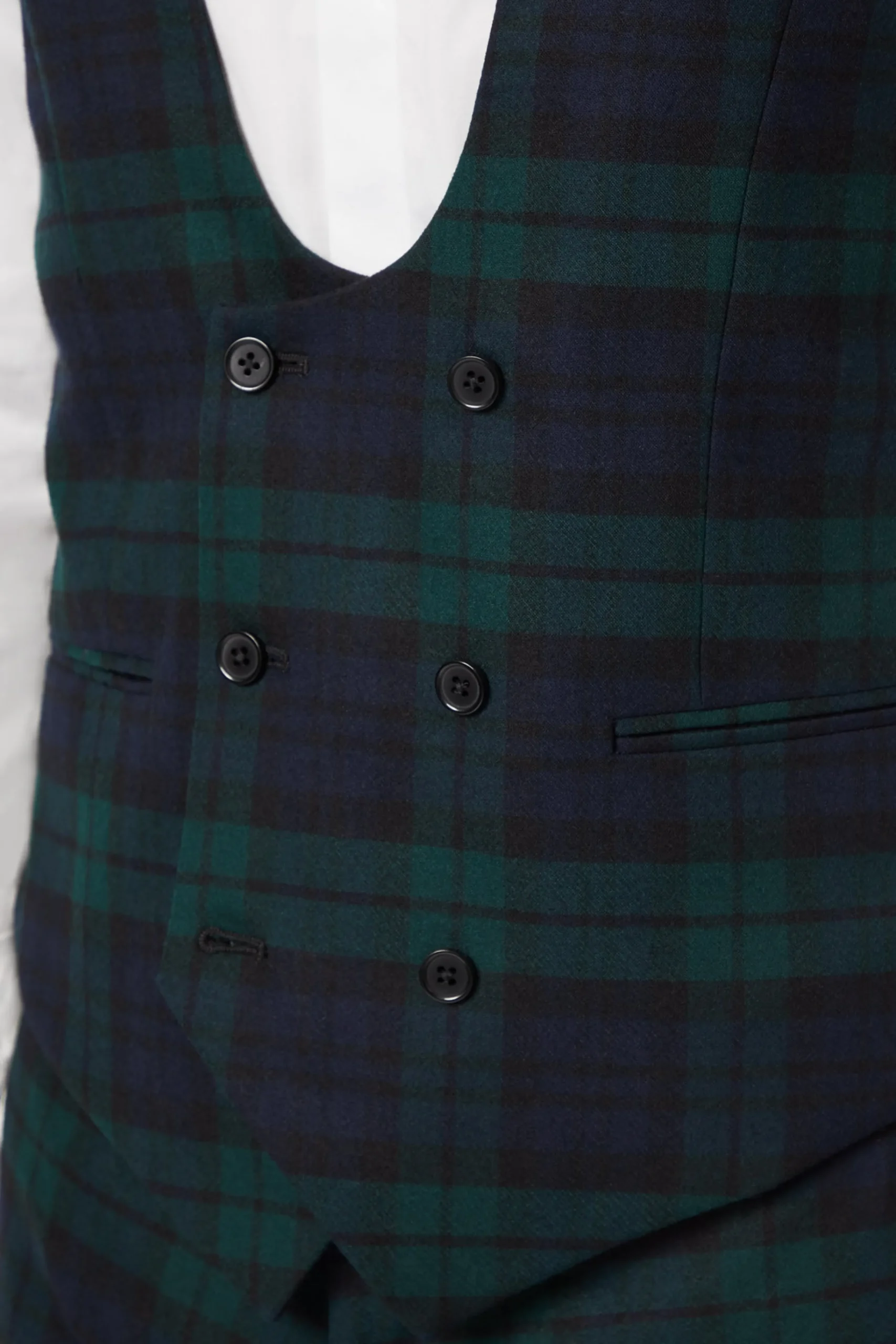 Style·Tartan Suits|Style·3 Piece Suits|Twisted Tailor Ginger Skinny Fit Green Tartan Suit