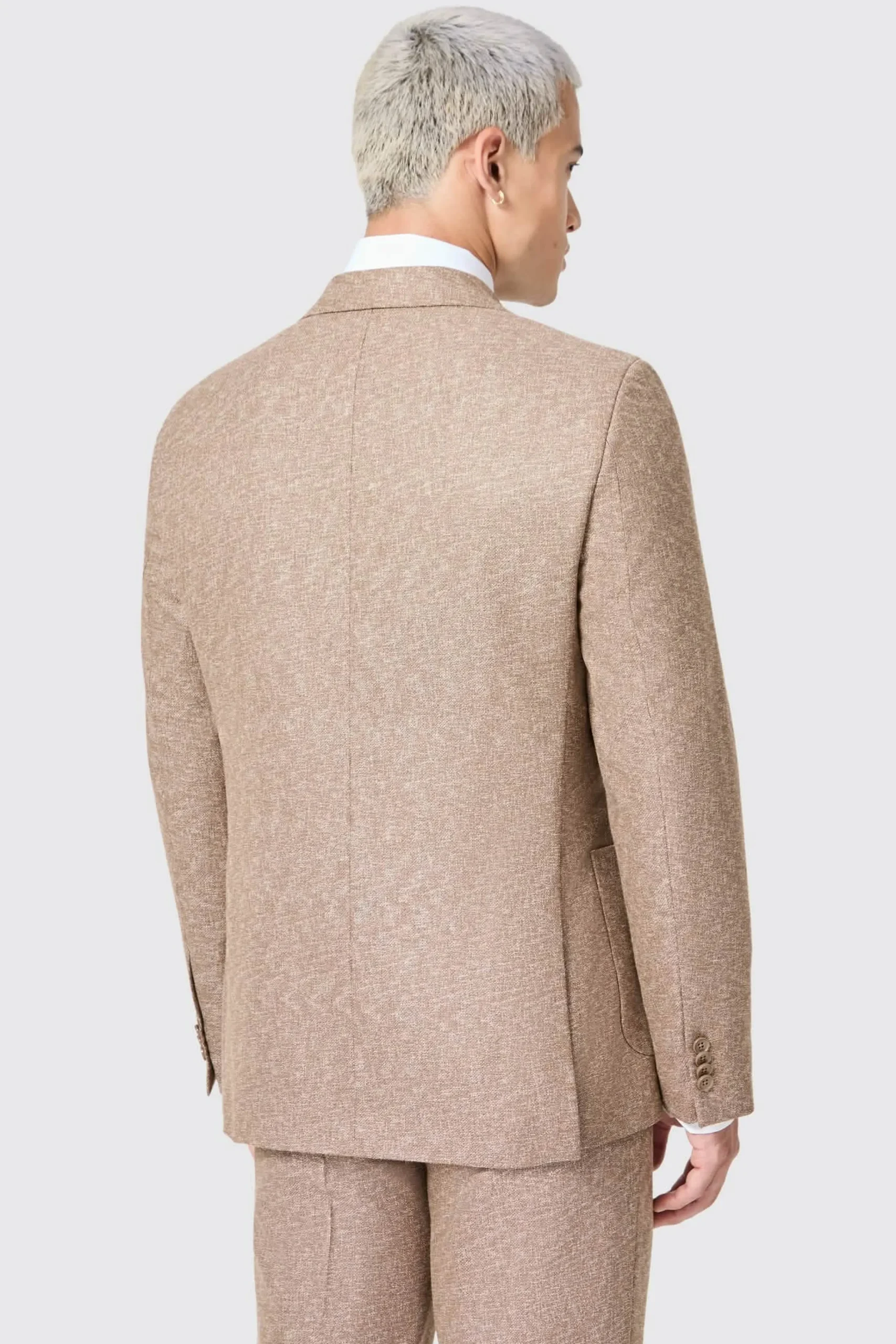 Jackets·Work Jackets|Jackets·Casual Jackets|Twisted Tailor Goddard Slim Fit Brown Double Breasted Jacket