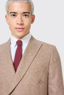 Style·Double Breasted Suits|Occasion·Groomsmen Suits|Twisted Tailor Goddard Slim Fit Brown Double Breasted Suit