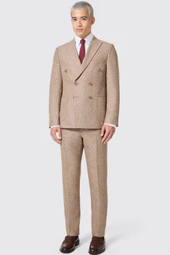 Trousers·Casual Trousers|Trousers·Work Trousers|Twisted Tailor Goddard Slim Fit Brown Trousers