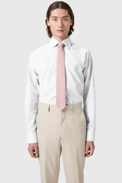 Style·Premium Shirts|Style·Everyday Essentials|Twisted Tailor Grafton Slim Fit Spread Collar White Linen Shirt
