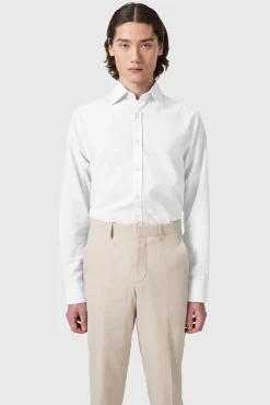 Style·Premium Shirts|Style·Everyday Essentials|Twisted Tailor Grafton Slim Fit Spread Collar White Linen Shirt