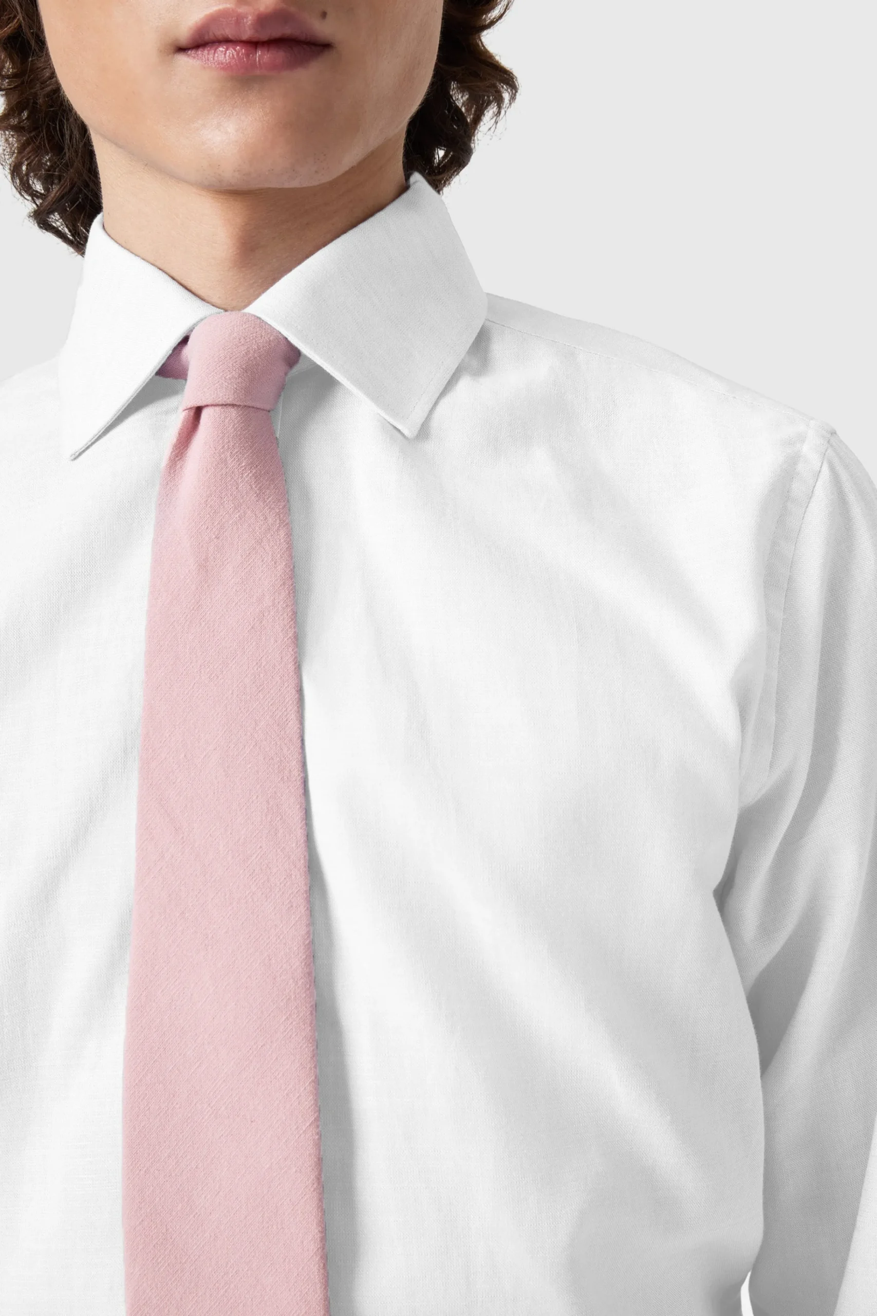Style·Premium Shirts|Style·Everyday Essentials|Twisted Tailor Grafton Slim Fit Spread Collar White Linen Shirt