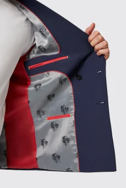 Jackets·Work Jackets|Twisted Tailor Harwood Slim Fit Navy Double Breasted Wool Jacket