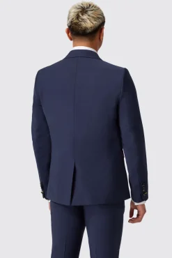 Style·Double Breasted Suits|Occasion·Groomsmen Suits|Twisted Tailor Harwood Slim Fit Navy Double Breasted Wool Suit