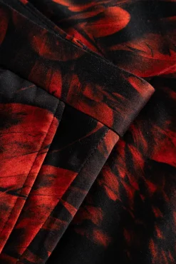 Jackets·Floral Jackets|Twisted Tailor Heron Slim Fit Red Floral Cotton Jacket