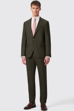 Jackets·Work Jackets|Jackets·Casual Jackets|Twisted Tailor Hodge Slim Fit Green Pinstripe Jacket