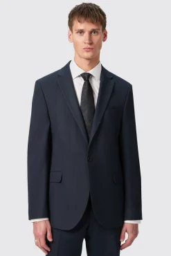 Jackets·Work Jackets|Twisted Tailor Hodge Slim Fit Navy Pinstripe Jacket
