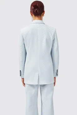 Woman|Twisted Tailor Iris Slim Fit Blue Jacket