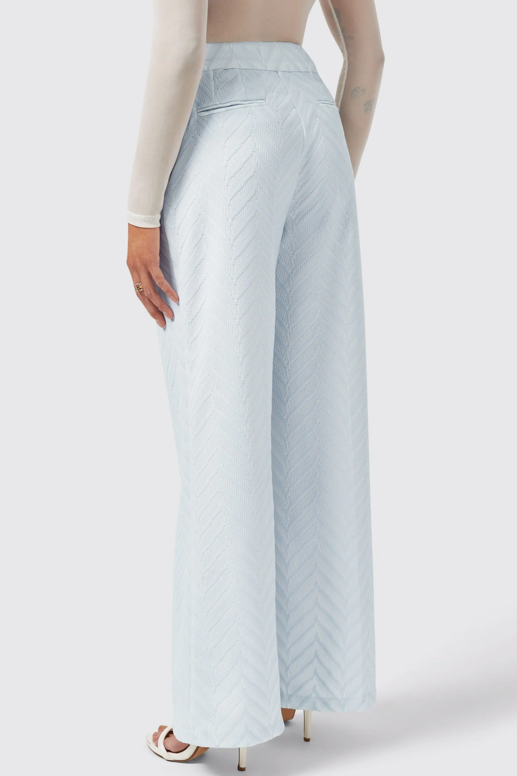Woman|Twisted Tailor Iris Slim Fit Blue Trouser